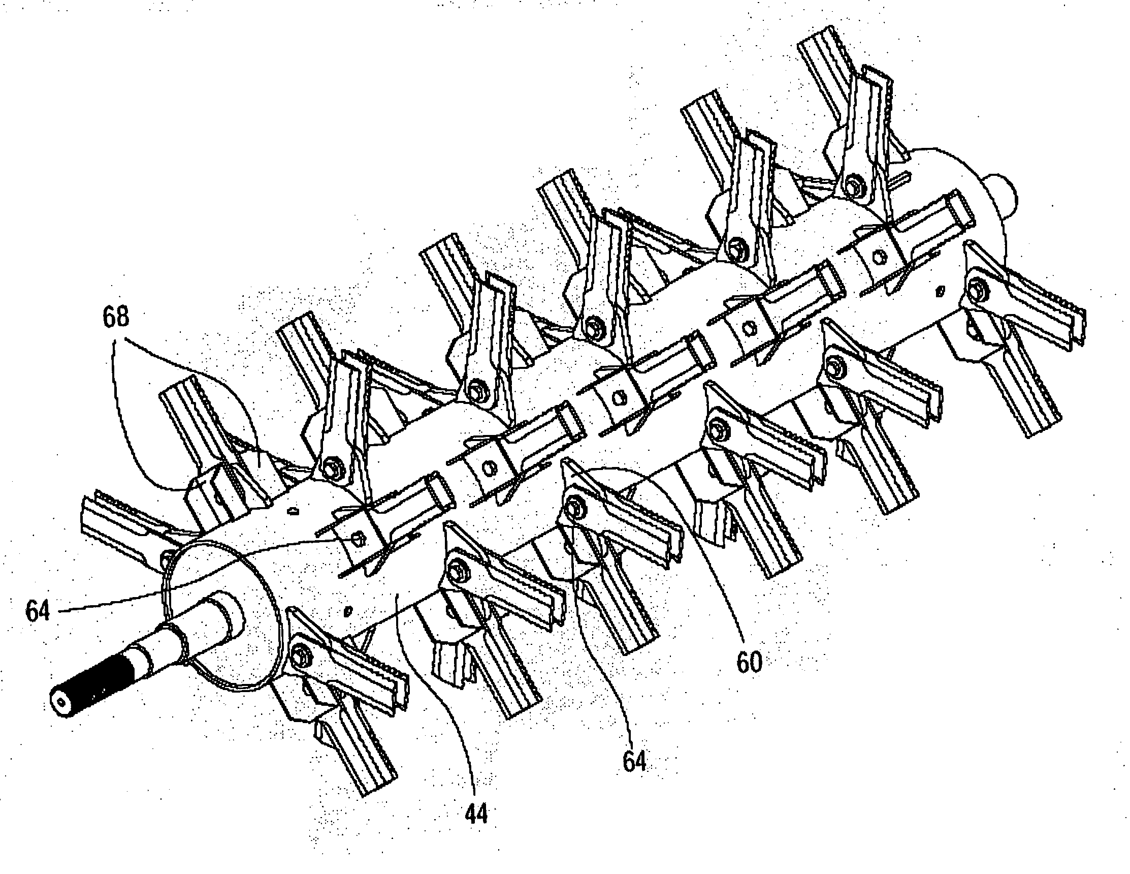 Rotor for a straw chopper