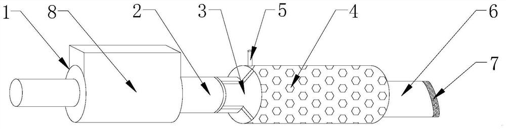 Exhaust pipe capable of purifying tail gas