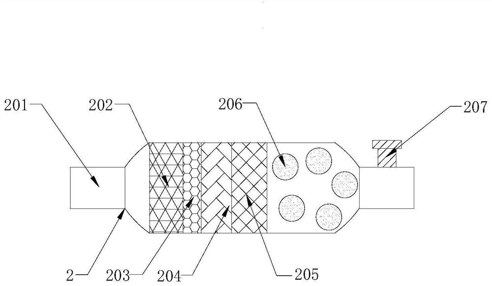 Exhaust pipe capable of purifying tail gas