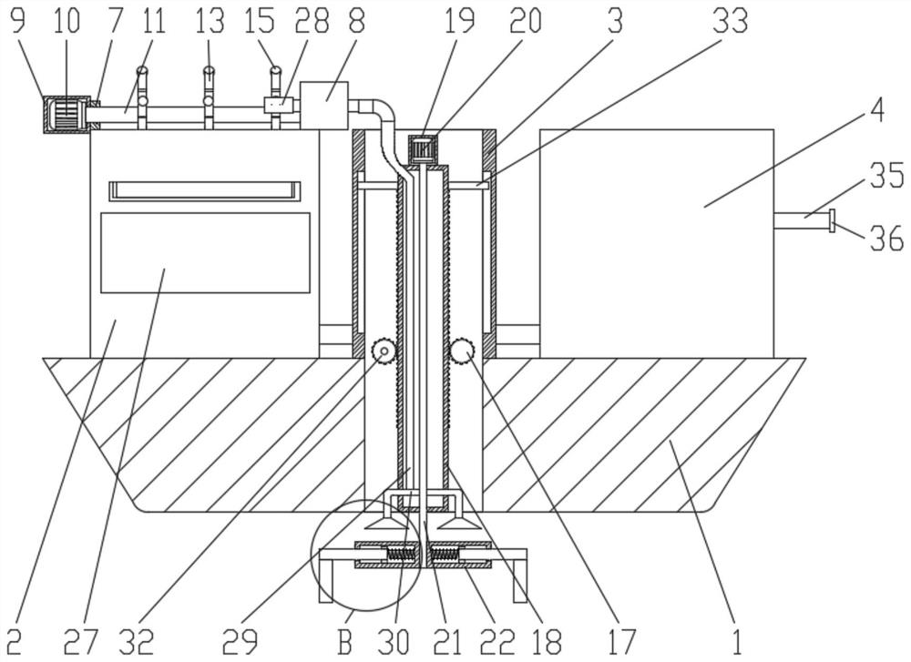 Riverway sludge cleaning device for water conservancy construction