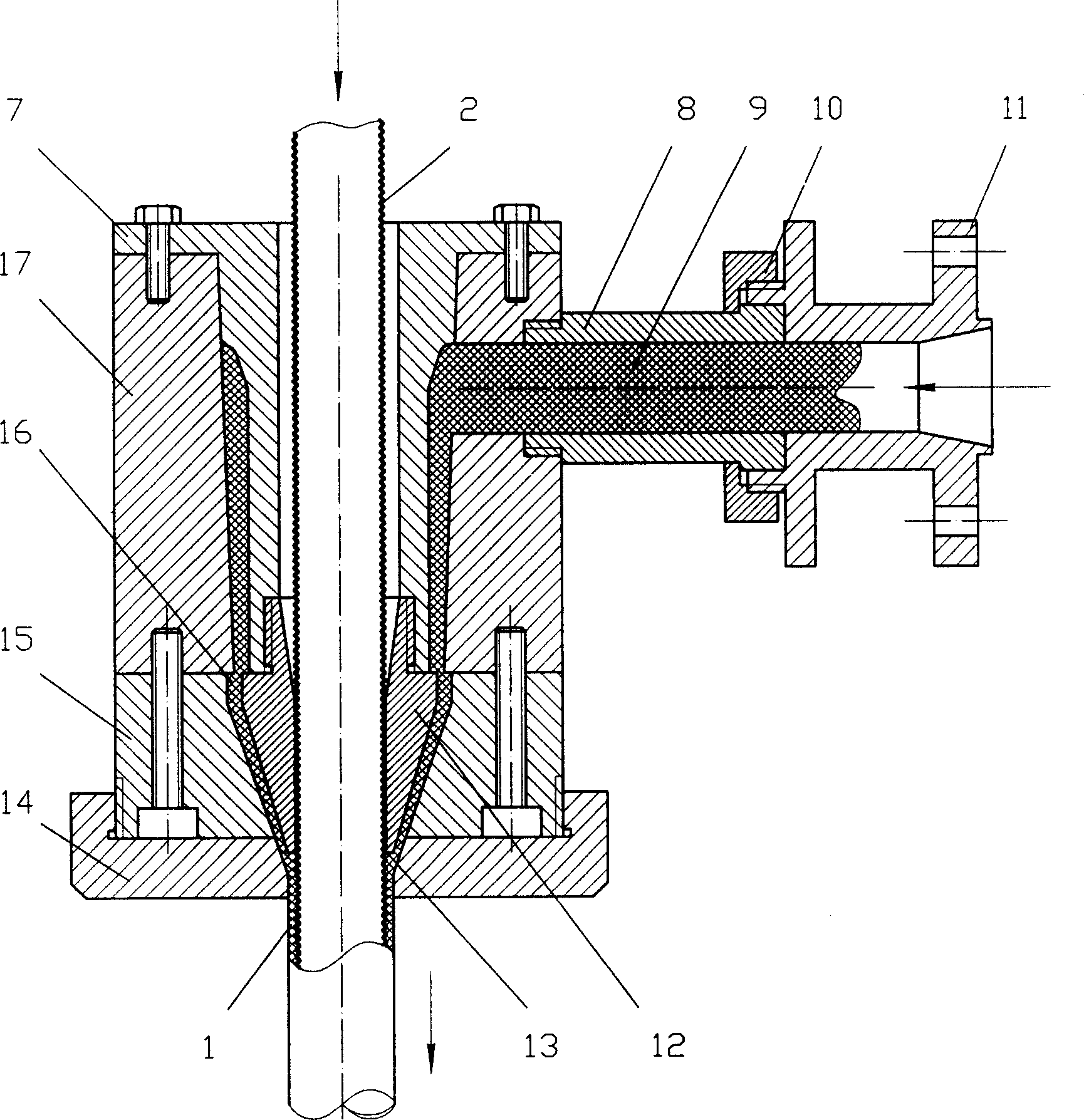 Coextruding heat winding structure wall pipe, processing method and method