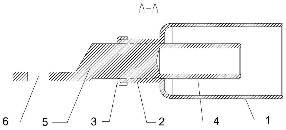 Cable terminal protection terminal and production process thereof