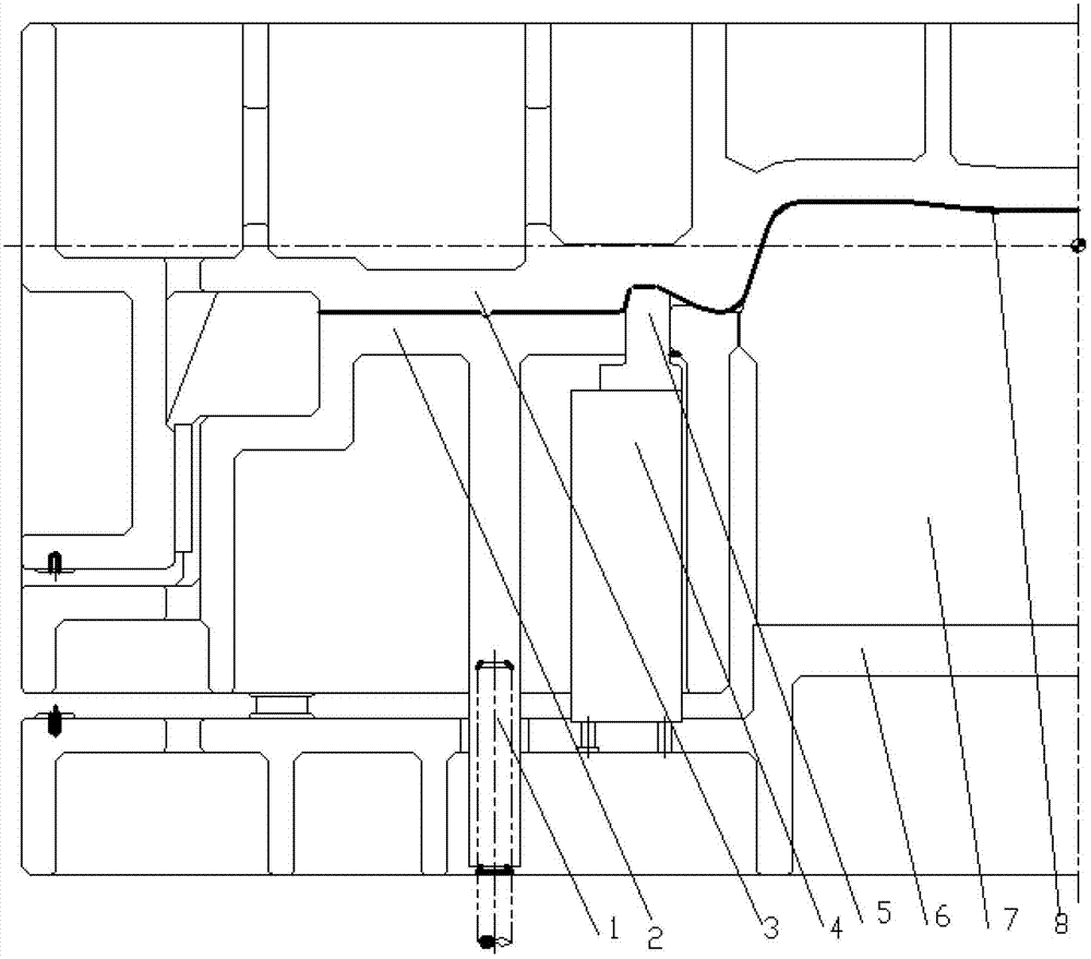 Method for drawing and forming wide flange panel-shaped parts
