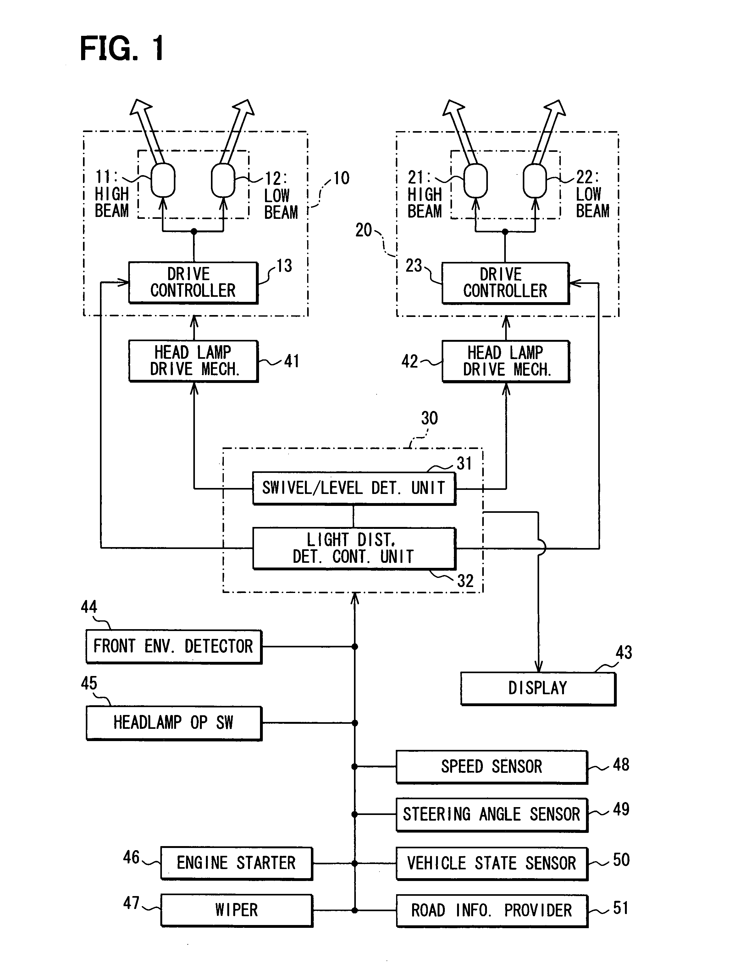 Vehicular front environment detection apparatus and vehicular front lighting apparatus