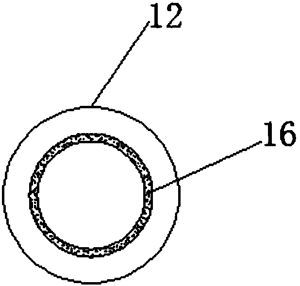 Outer wall polishing device for composite steel pipe