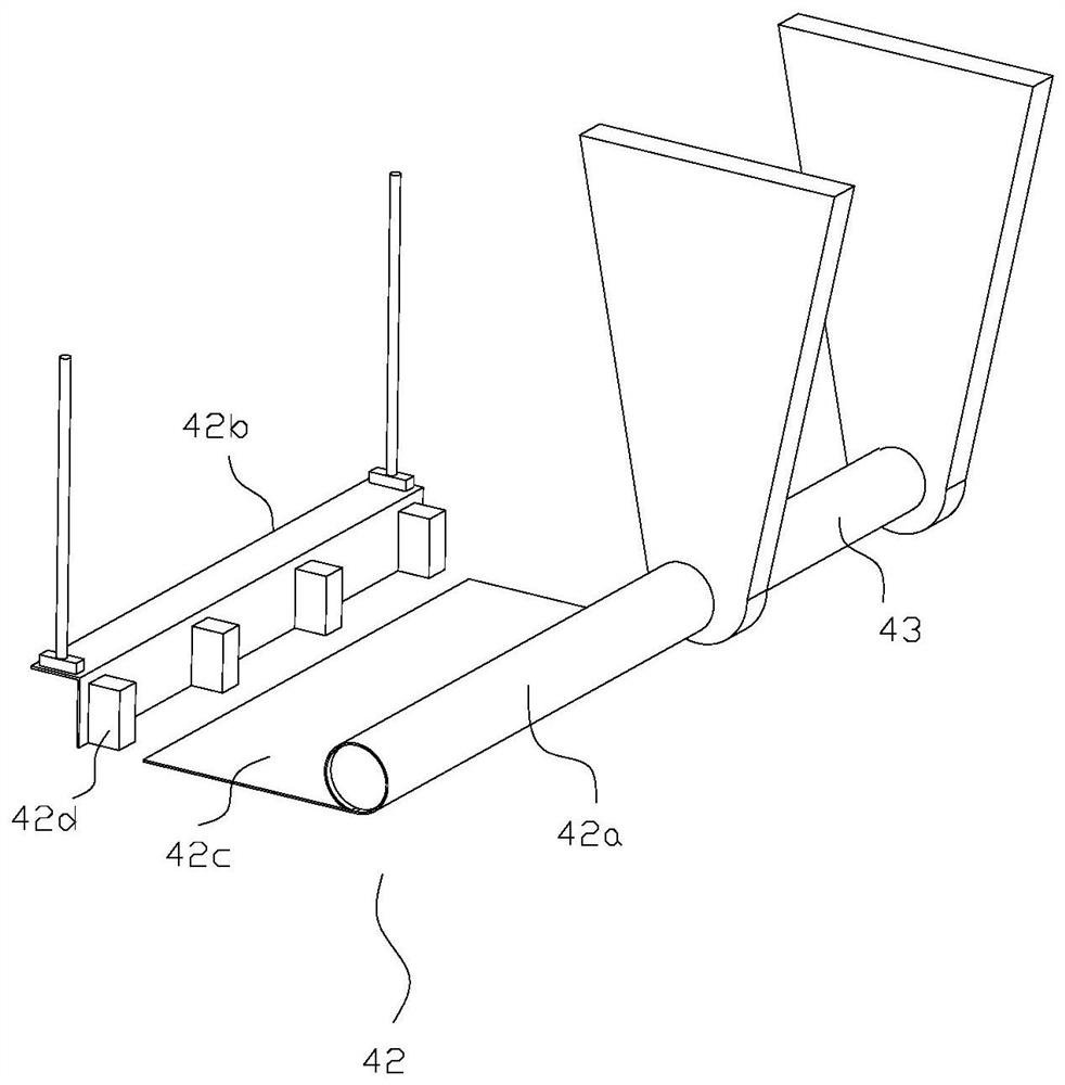 Cloth cutting production equipment and winding method thereof