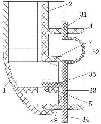 Separated type elastic buckle device for domestic appliance