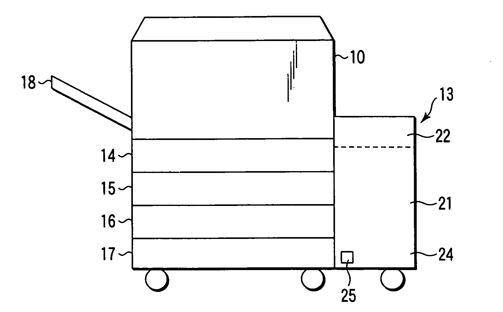 Feed paper apparatus