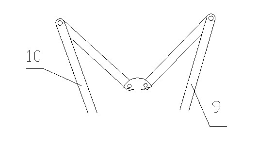 Unreeling and discharging tension bracket