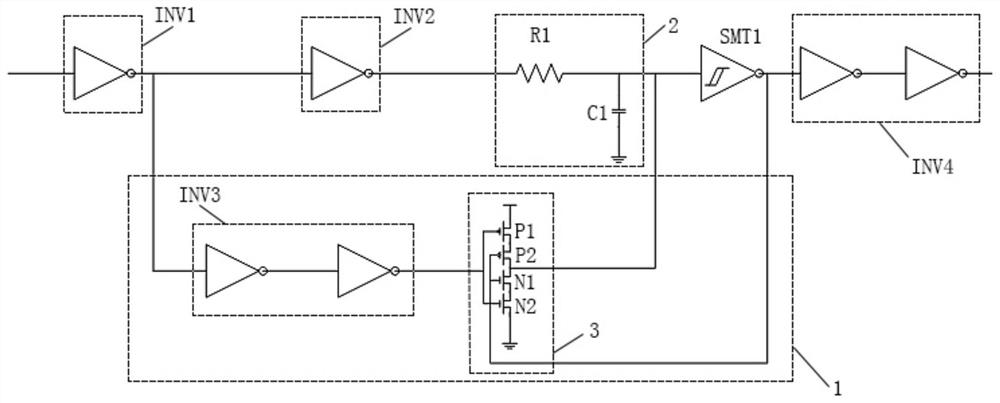 An iic communication filter circuit