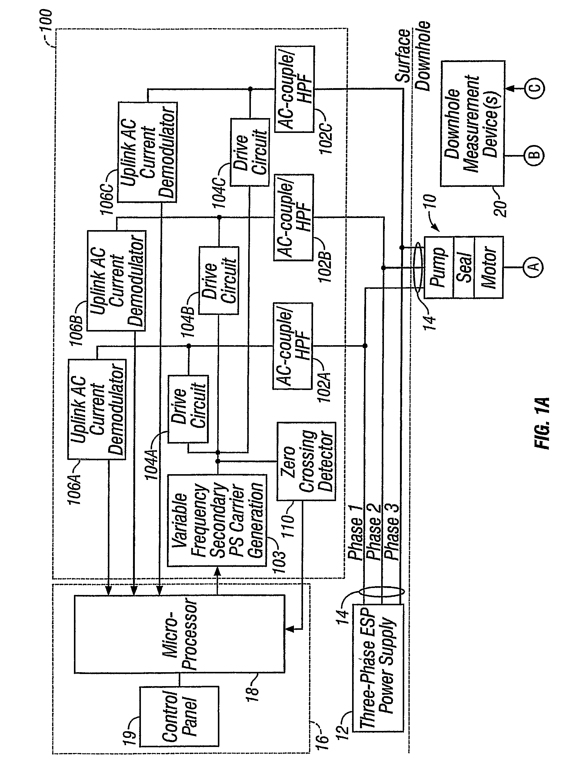 Data communication and power supply system for downhole applications