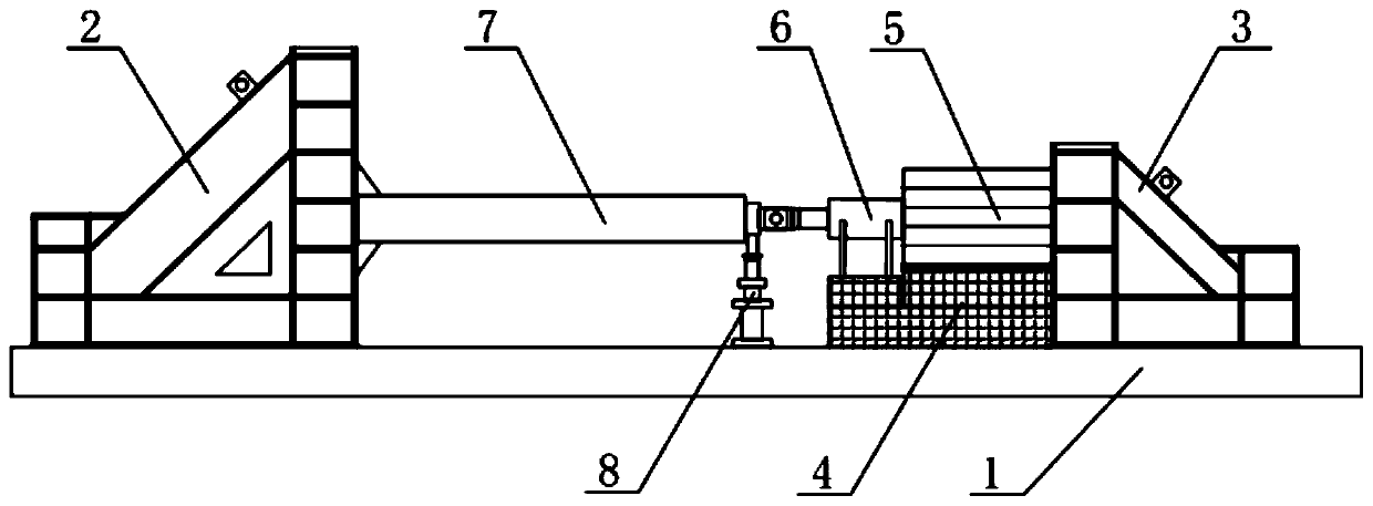 Ultimate strength test device and method for very large floating structure under bending load