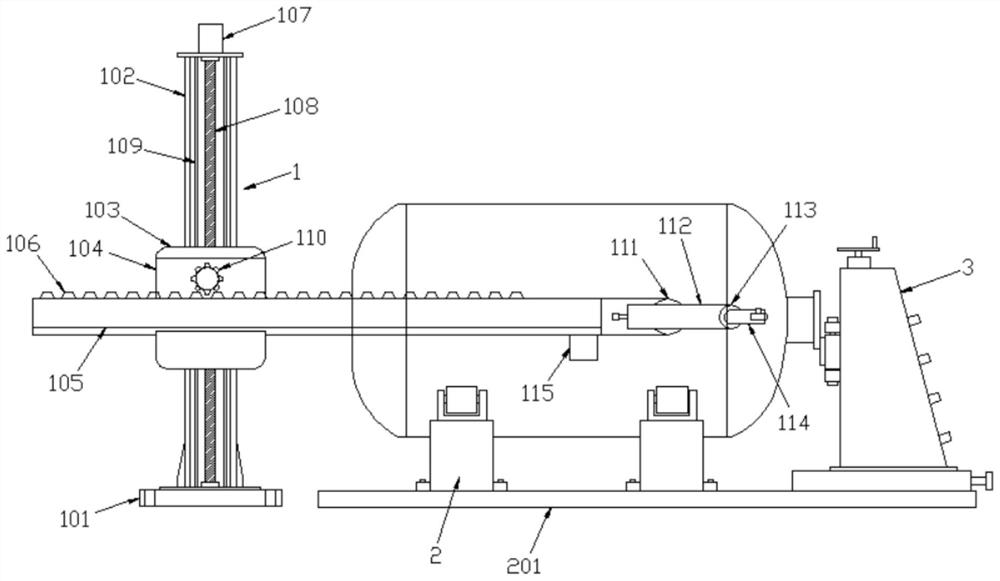 Automatic powder spraying device of glass lining equipment