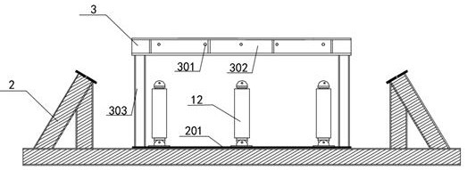 Multifunctional adit heading machine simulation test platform and use method thereof