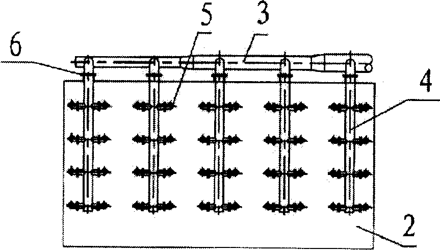 Arrangement for sprinkling and pre-washing flue gas in entrance of flue gas-desulfurizing absorption tower