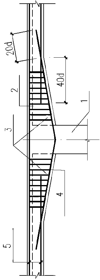 Cast-in-place reinforced concrete haunched beam structure