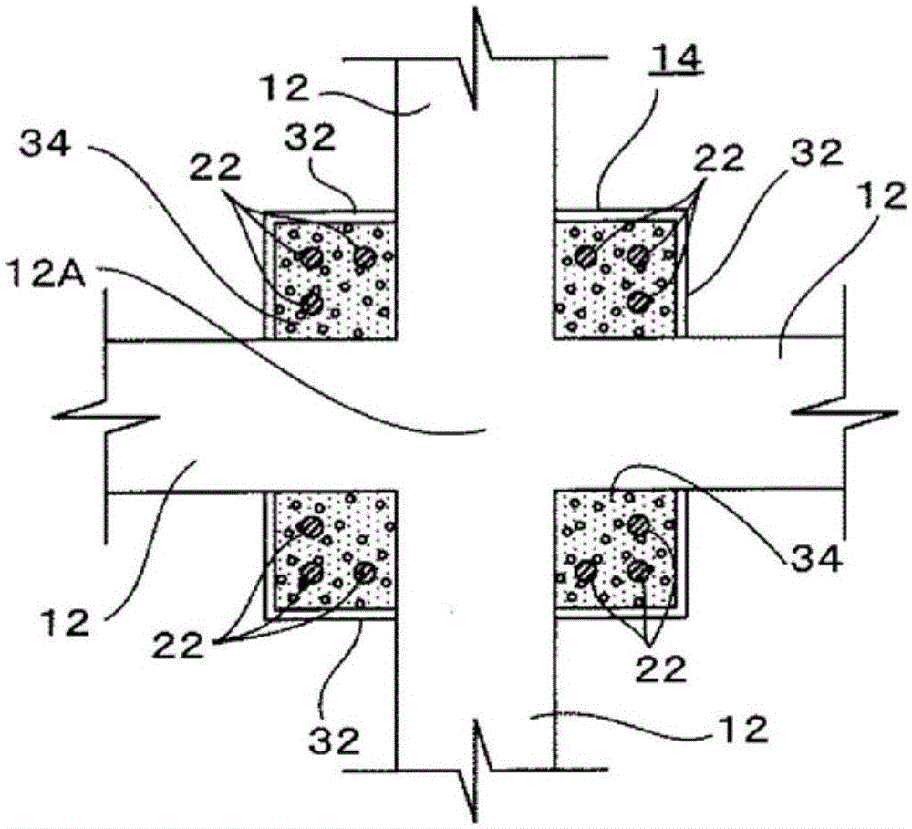 Hybrid structure and construction method for same