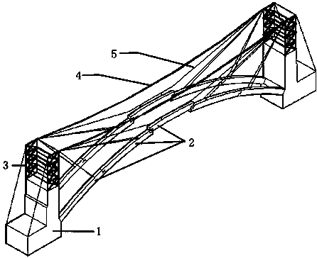 Ultrahigh-performance-concrete prefabricated assembled-type arch rib and manufacturing and mounting method thereof