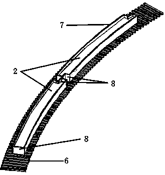 Ultrahigh-performance-concrete prefabricated assembled-type arch rib and manufacturing and mounting method thereof