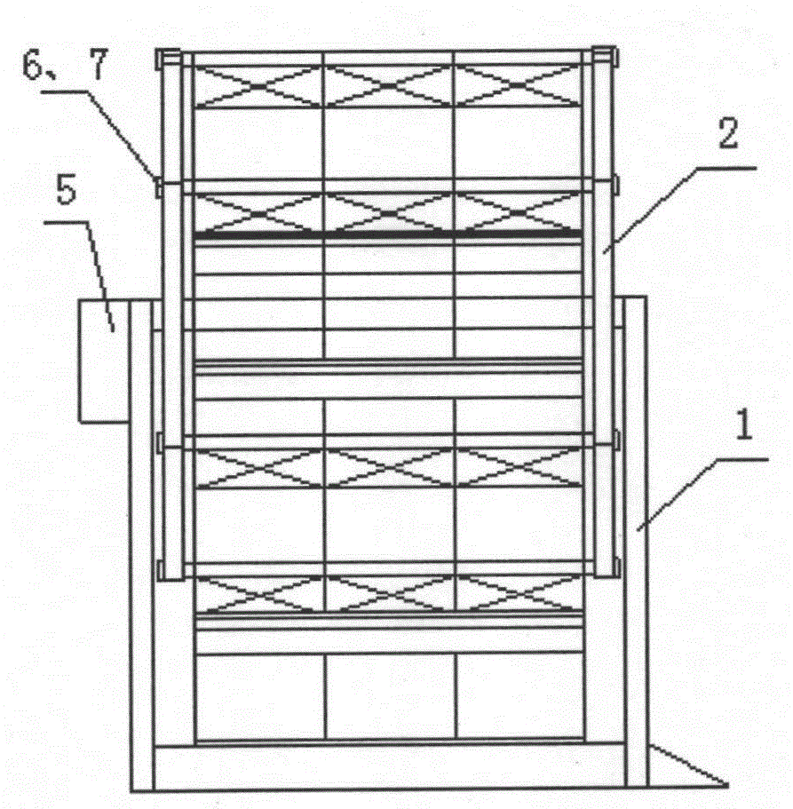 Rotary stereoscopic parking garage with multiple stalls and easiness for movement