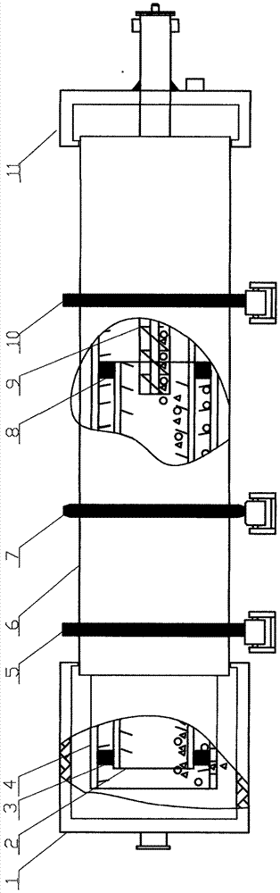 Drying device for heating sludge and fecal material at high speed by rotating inner and outer double kettles and energy balls