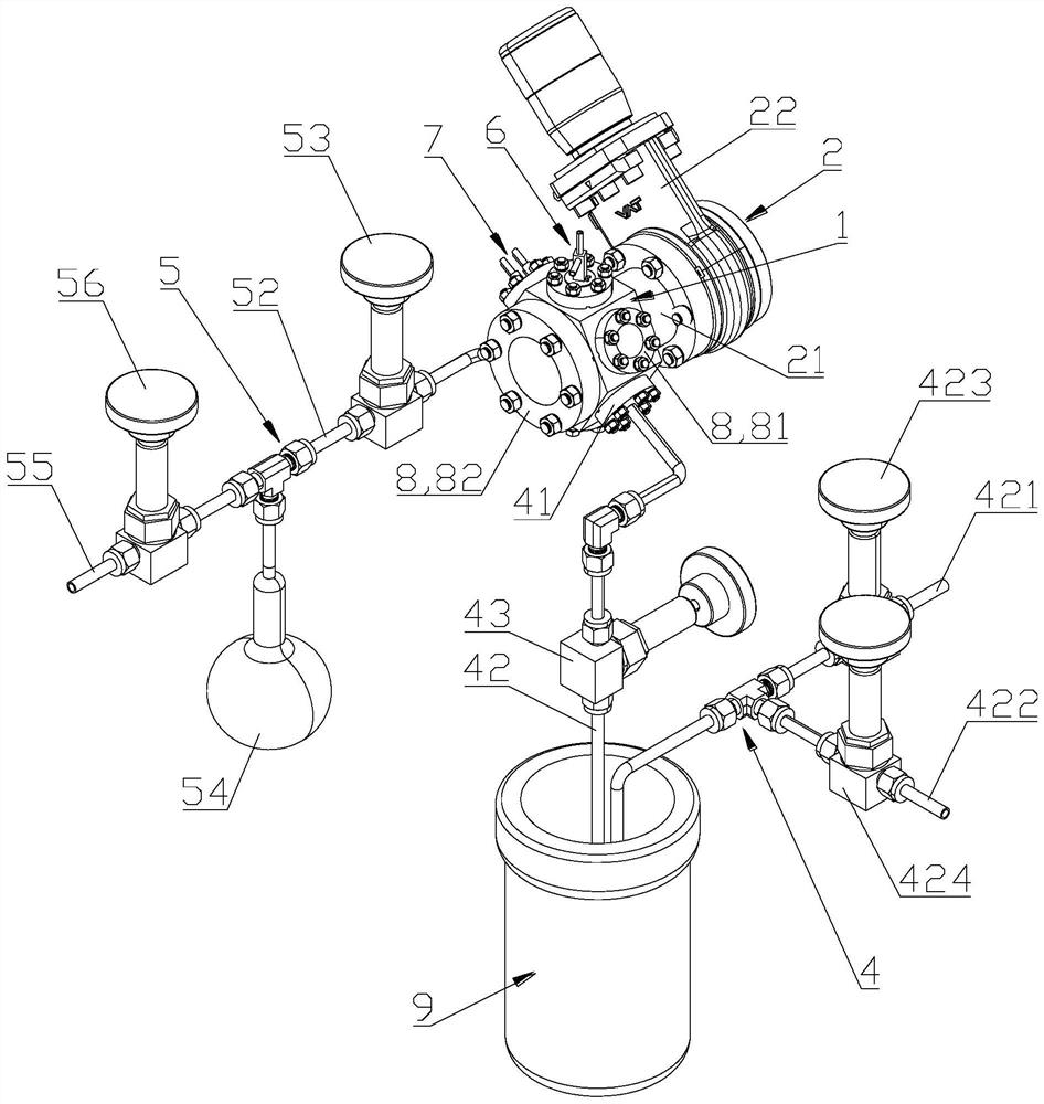 Ultrahigh vacuum in-situ dripping device