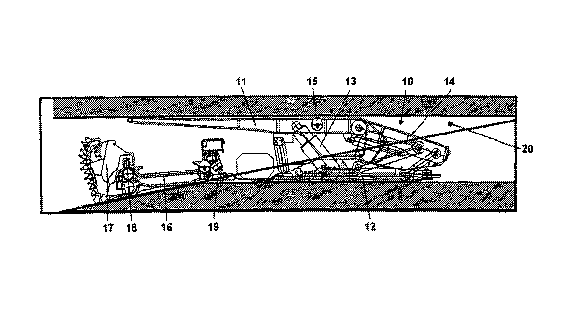 Method of setting an automatic level control of the plow in plowing operations of coal mining