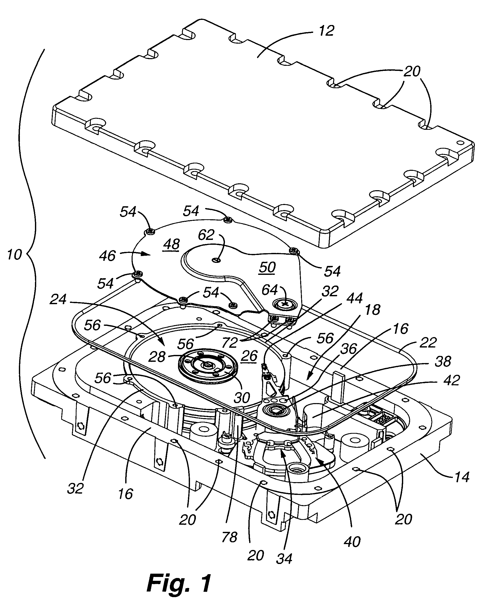 Hermetically sealed housing with interior capture plate