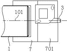 Dynamic position measuring device of back beam