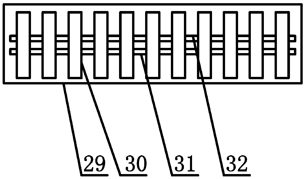 Knocking scale removing device of printing rubber cloth