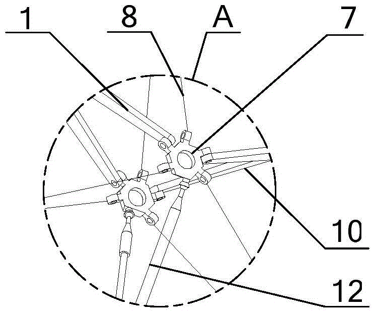 A spherical antenna support mechanism