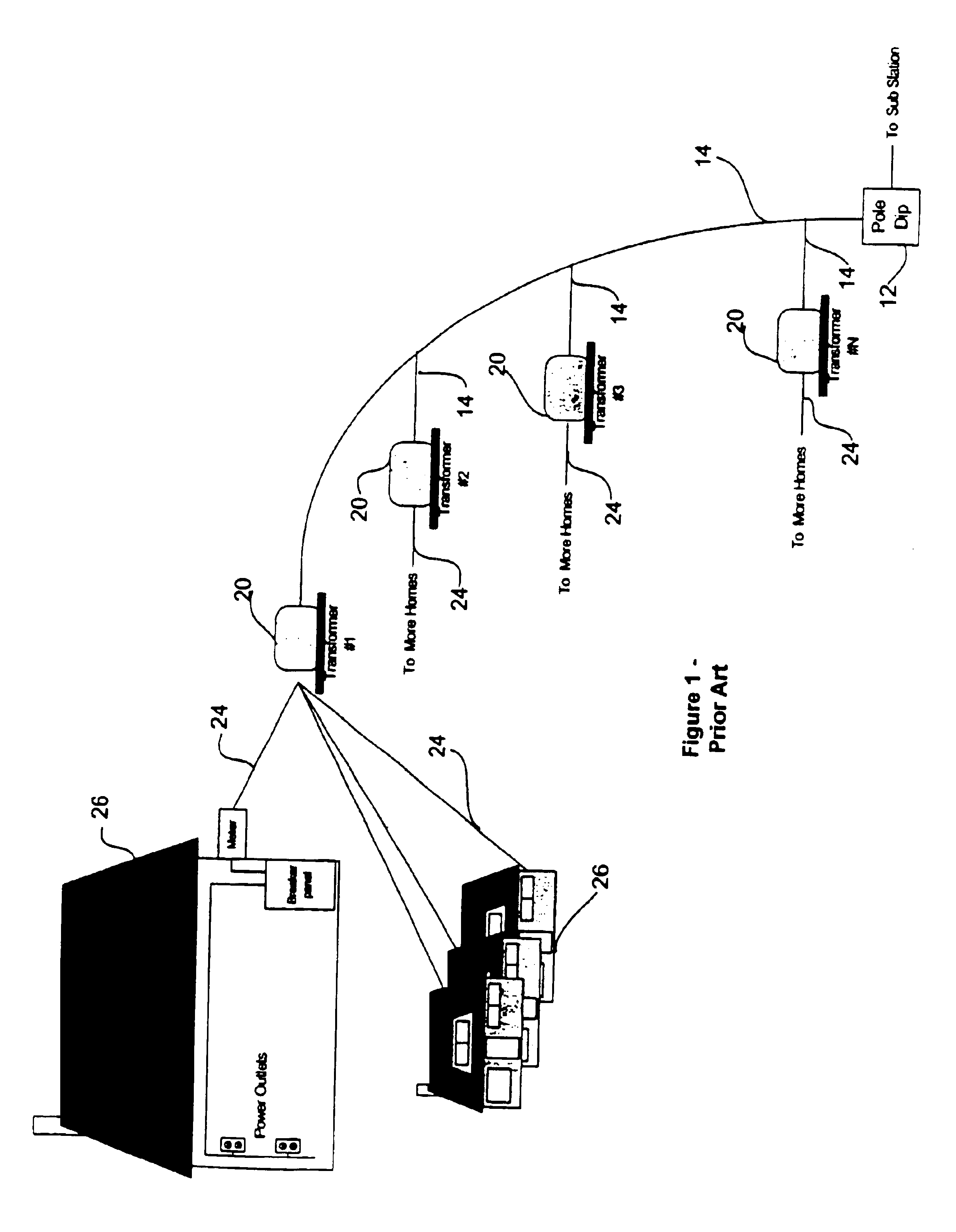 Method and apparatus for providing inductive coupling and decoupling of high-frequency, high-bandwidth data signals directly on and off of a high voltage power line