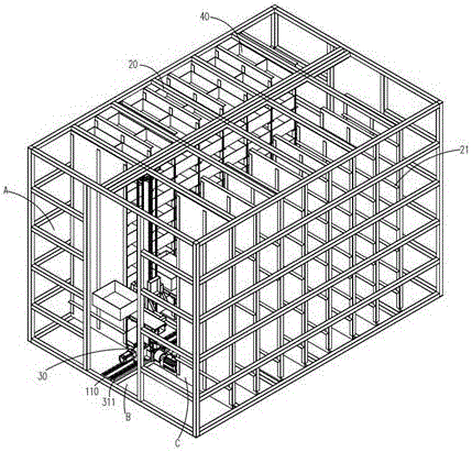 Three-dimensional goods storage equipment with flexible storage function