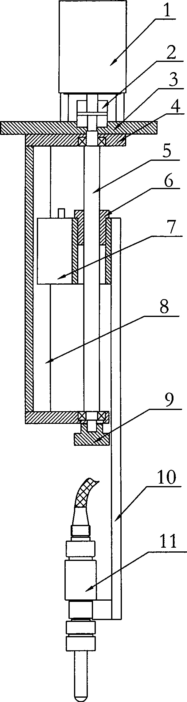 Diving type stepping filling mechanism of vertical type bottle filler