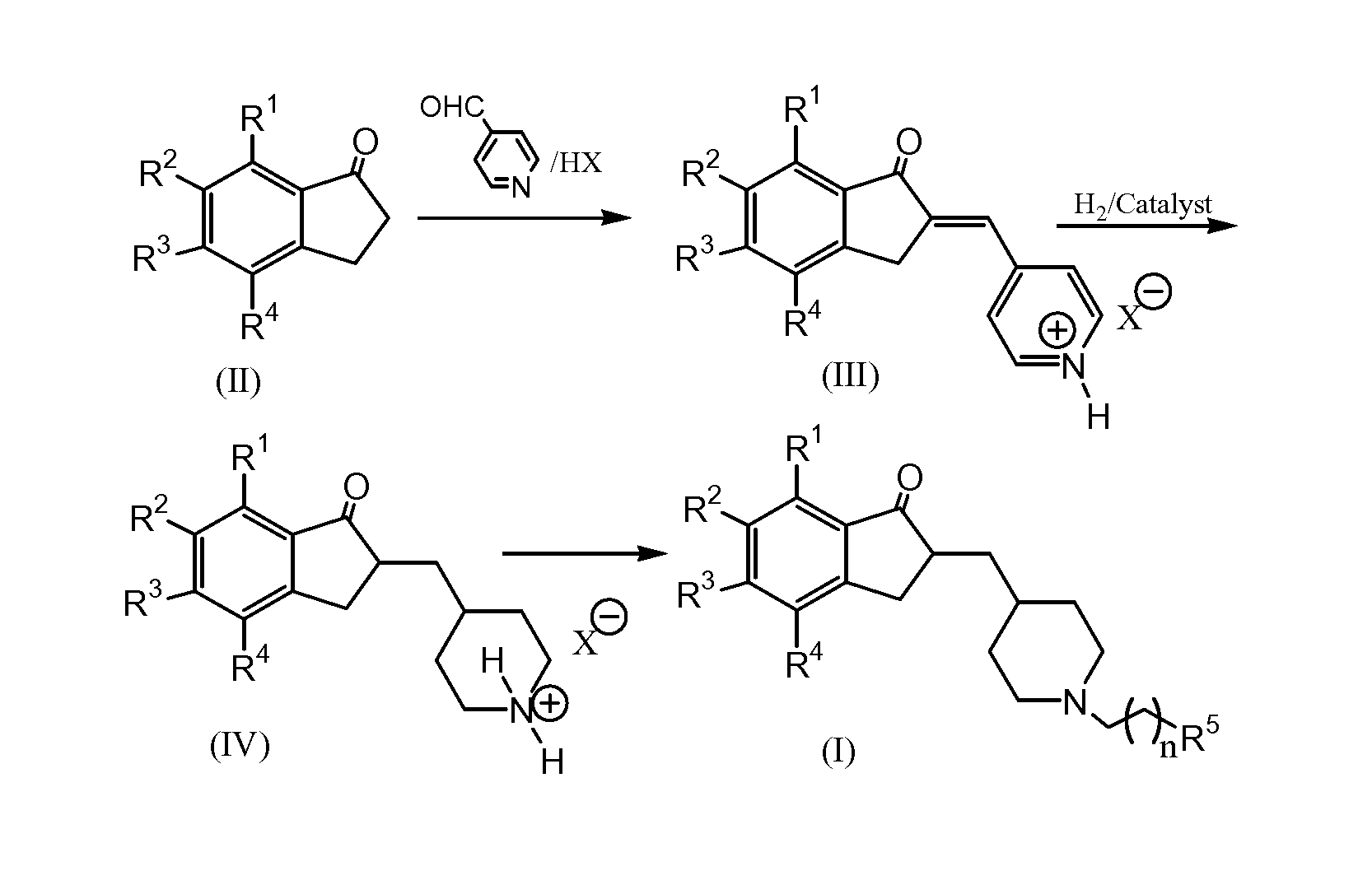 Process for preparing Donepezil and its derivatives