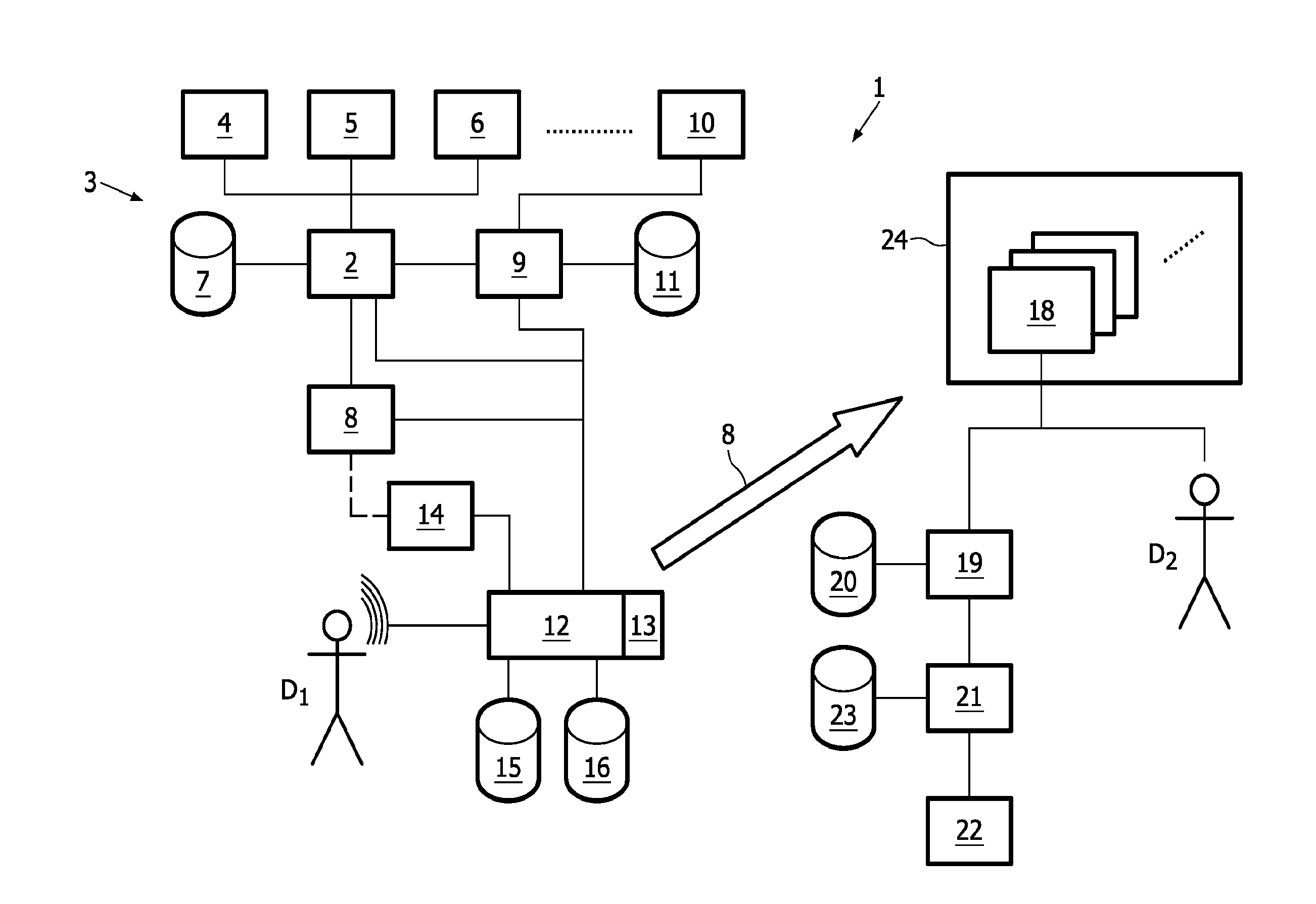 Method and system for generating a medical report and computer program product therefor