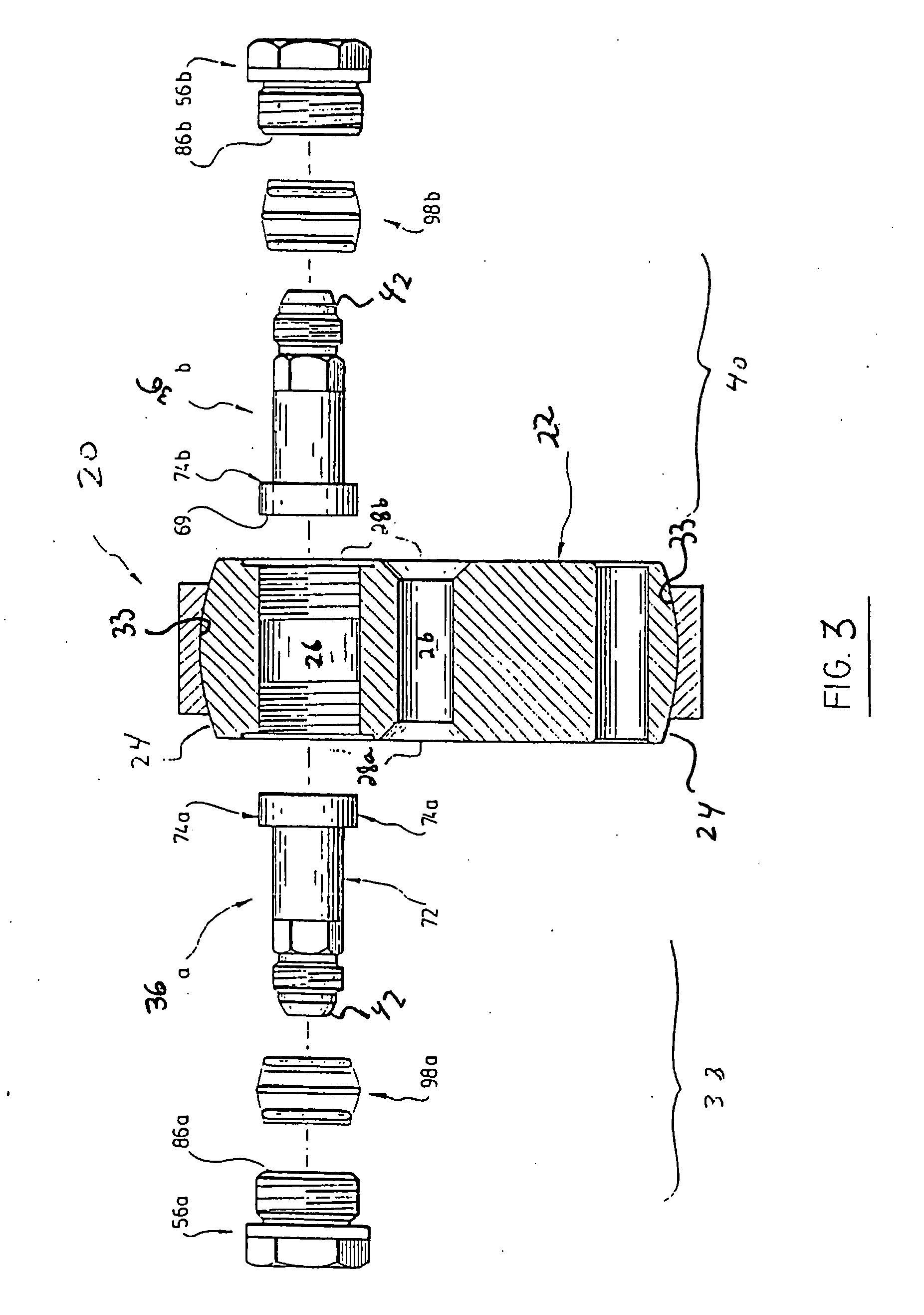 Multifunctionally swivelling coupling assembly for fluid lines