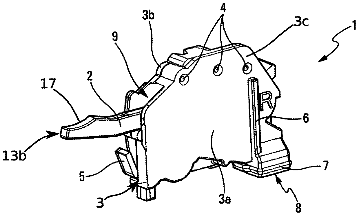 Pressure-actuated tripping device for an electrical line protection apparatus