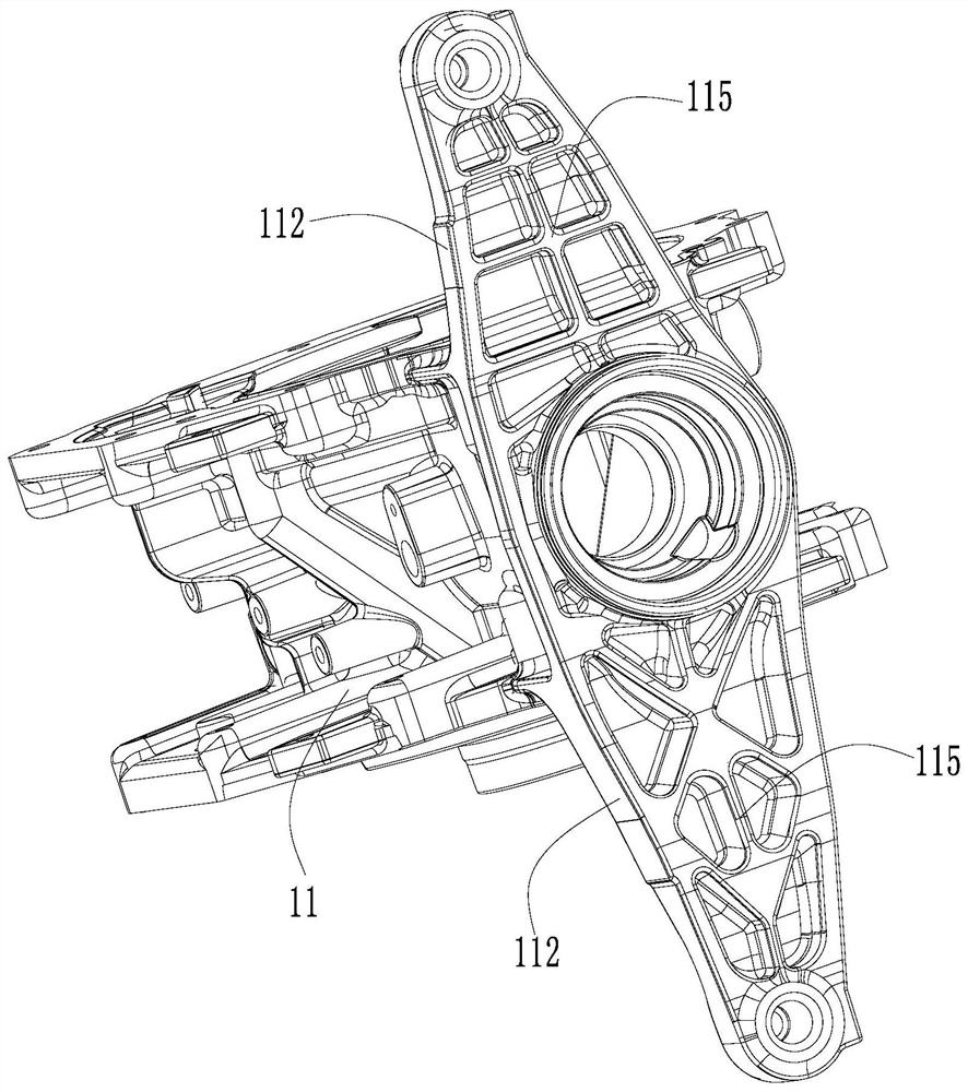 An automobile bracket with an insert and a die-casting mold for forming the bracket