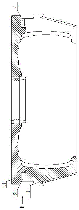 Bottom-opening movable mold bow seat positioning device