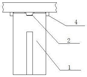 Bottom-opening movable mold bow seat positioning device