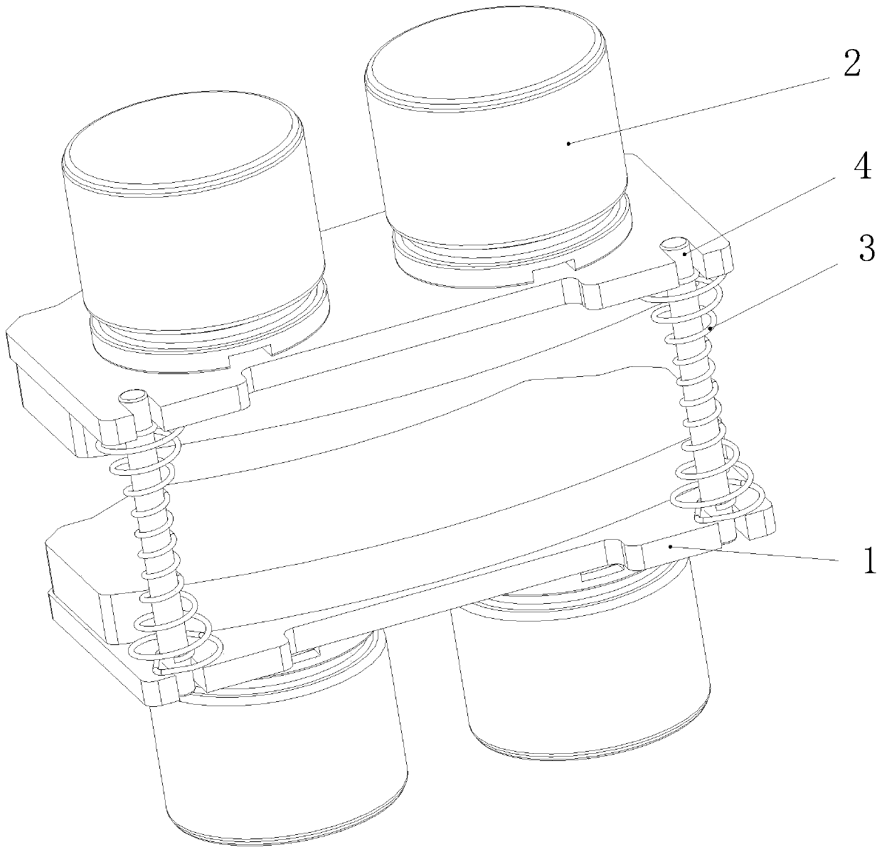 Friction plate active return mechanism