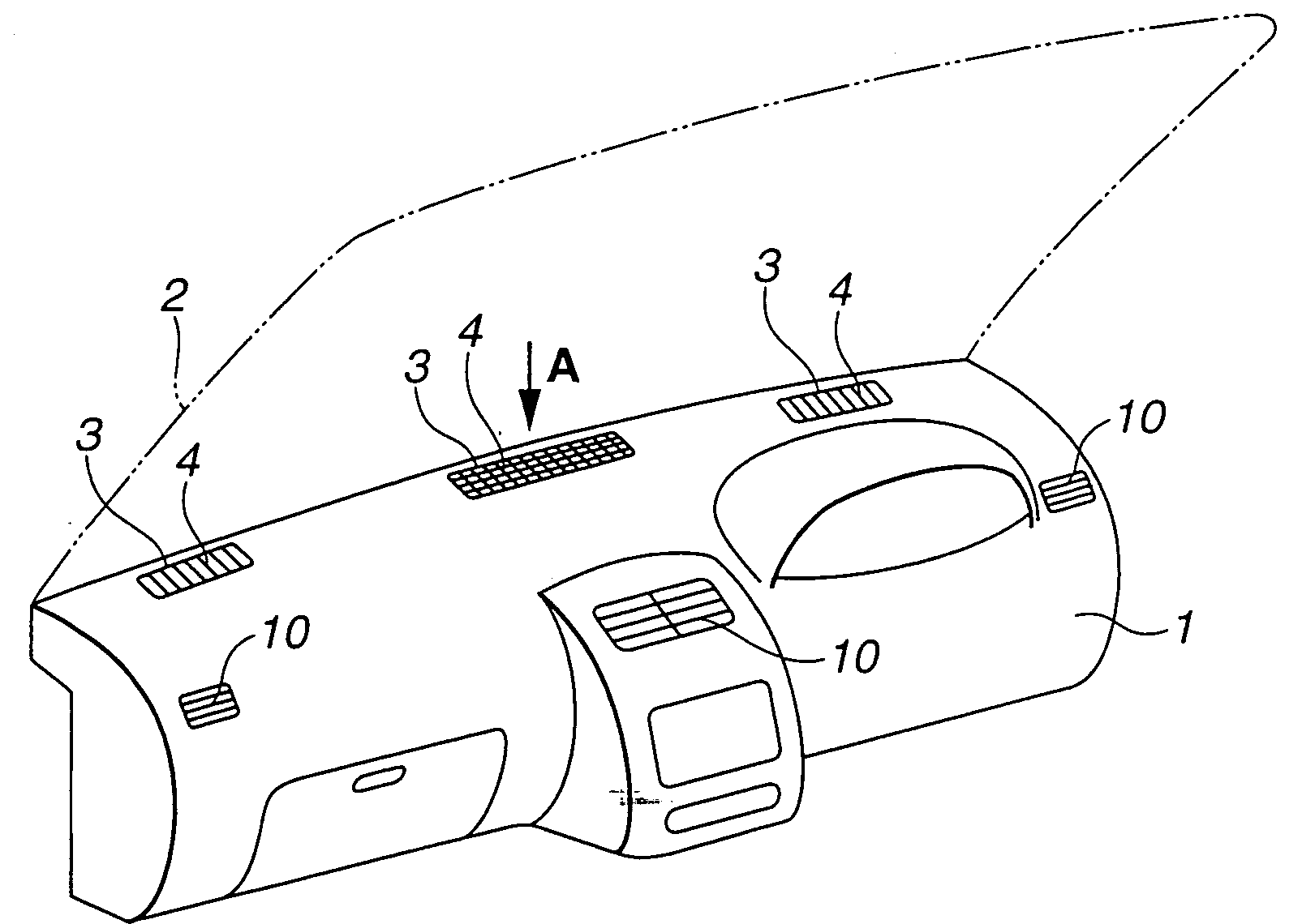 Air blowout outlet structure for vehicle