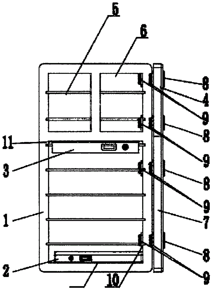 Inner circulation heating distribution box