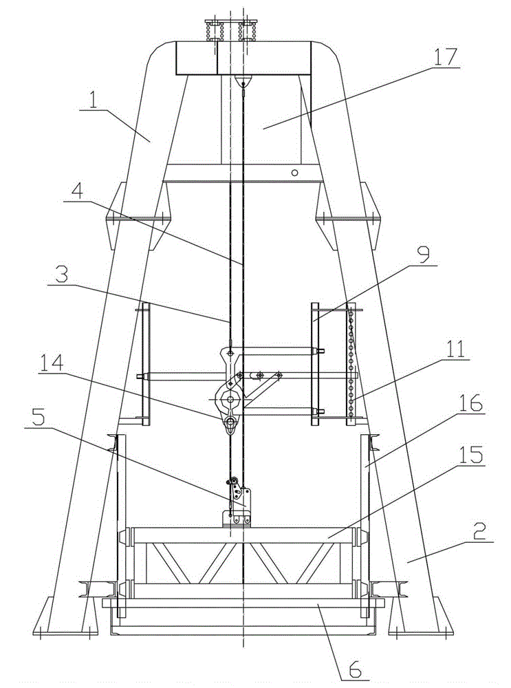 A device for detecting fall protection devices