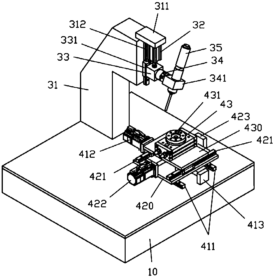 Machining device provided with double-spindle mechanism