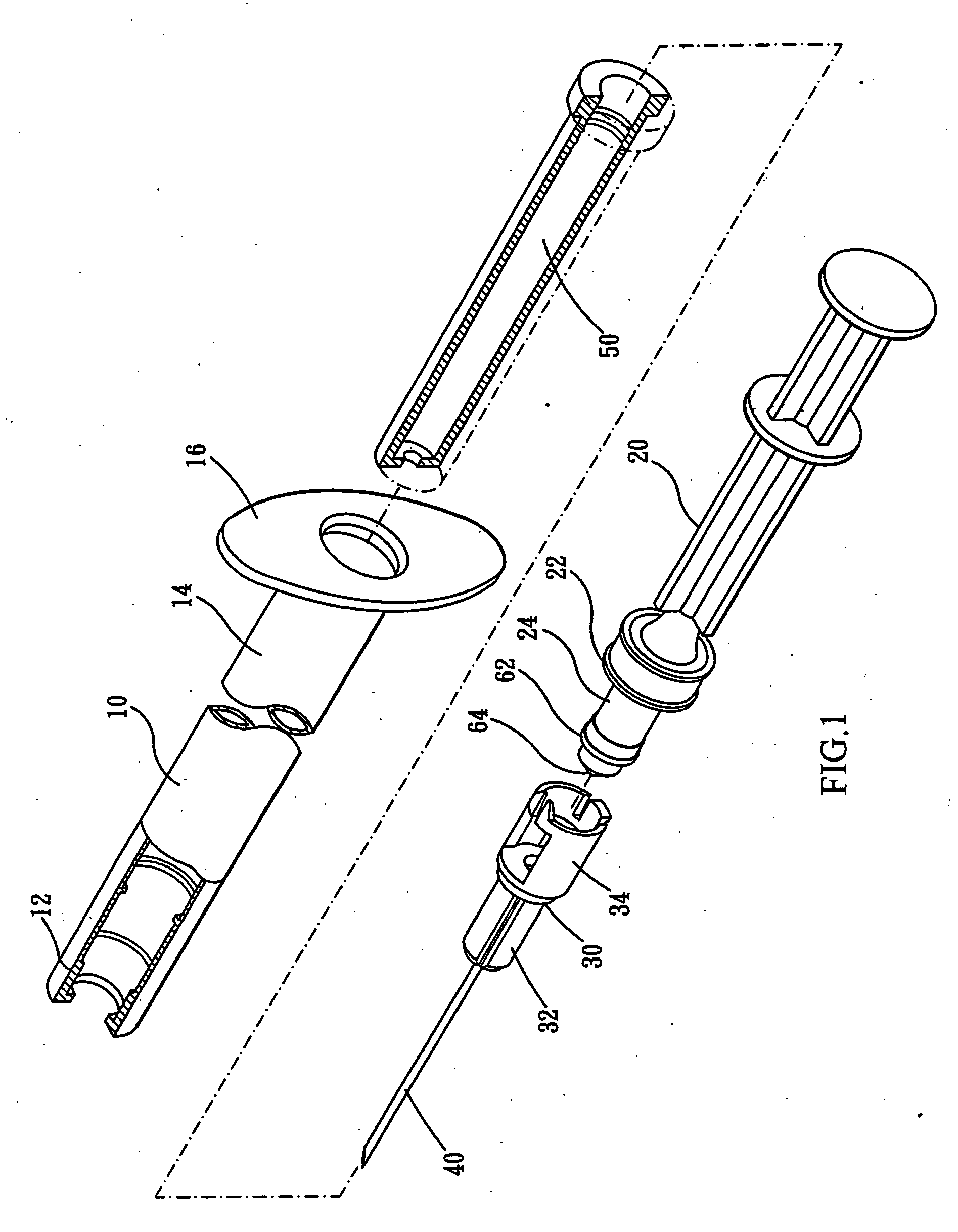 Mechanism for tilting retractable needle