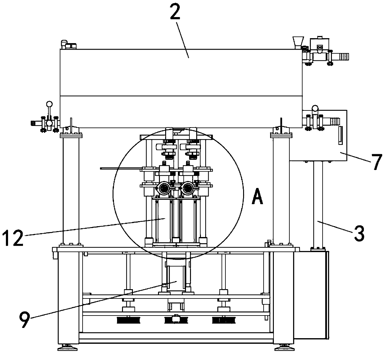 Titration device for coating materials