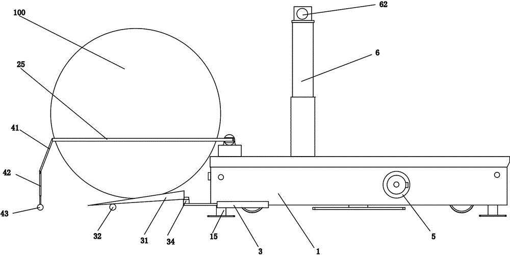 A spherical workpiece transport robot