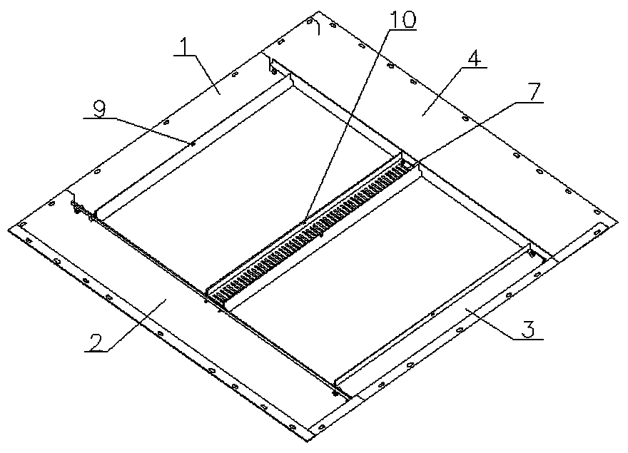 An elevator decorative ceiling for preventing the top core from falling